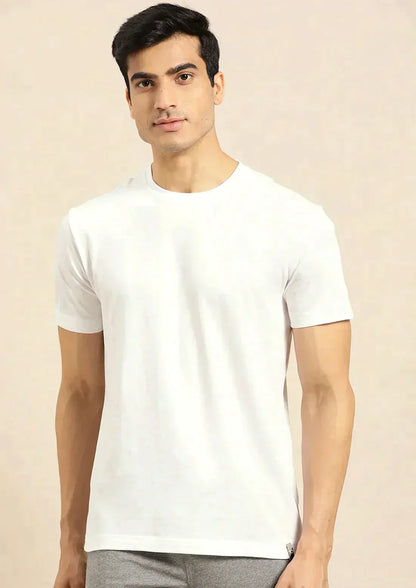 White Solid  Design Mens Half Sleeves Cords Cotton Material - XPCRDH